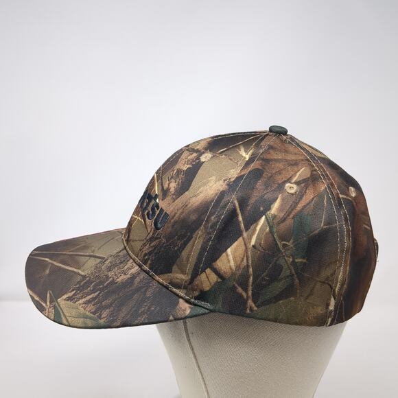 Komatsu U.S. Flag Strapback Baseball Cap Multicolor One Size Adjustable Camo - Picture 3 of 9